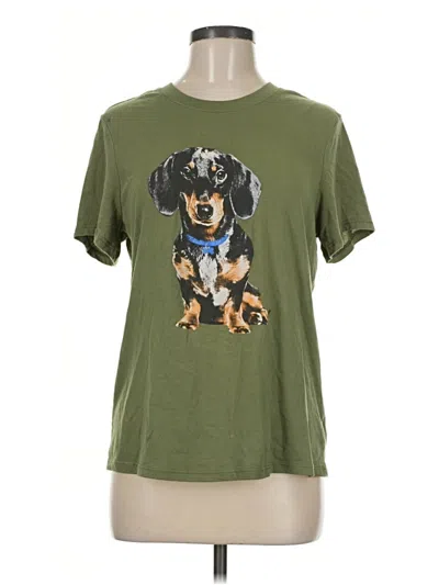 Pre-owned Zoe+liv Short Sleeve T-shirt In Green