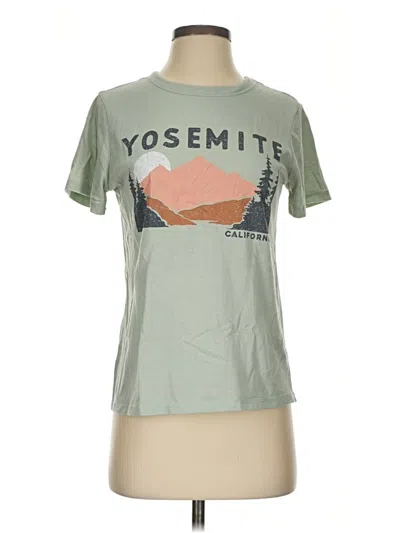 Pre-owned Zoe+liv Short Sleeve T-shirt In Green