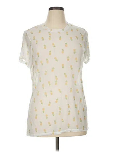 Pre-owned Zoe+liv Short Sleeve T-shirt In Ivory