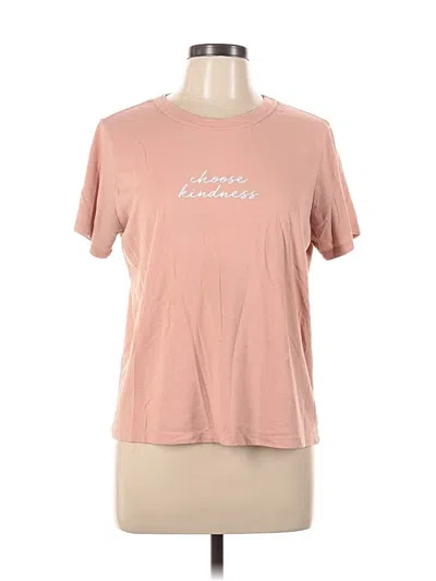 Pre-owned Zoe+liv Short Sleeve T-shirt In Pink
