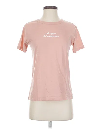 Pre-owned Zoe+liv Short Sleeve T-shirt In Pink