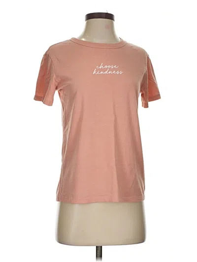Pre-owned Zoe+liv Short Sleeve T-shirt In Pink