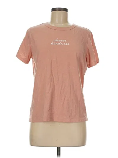 Pre-owned Zoe+liv Short Sleeve T-shirt In Pink