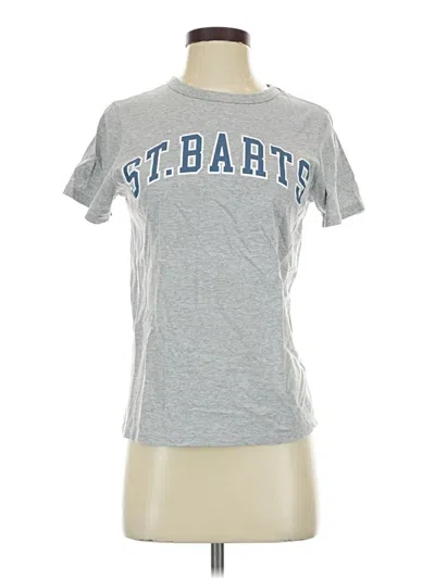 Pre-owned Zoe+liv Short Sleeve T-shirt In Silver