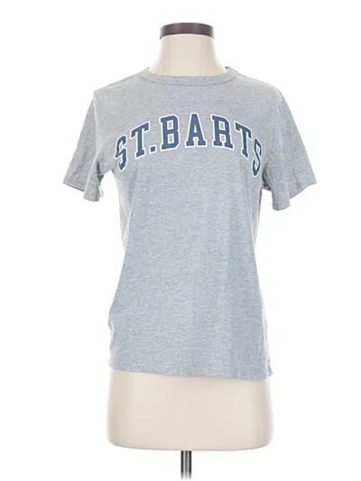 Pre-owned Zoe+liv Short Sleeve T-shirt In Silver