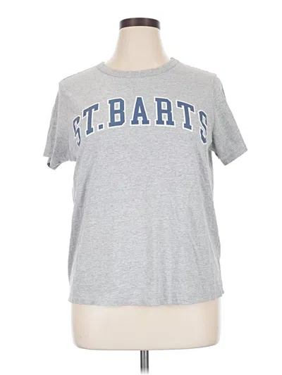 Pre-owned Zoe+liv Short Sleeve T-shirt In Silver