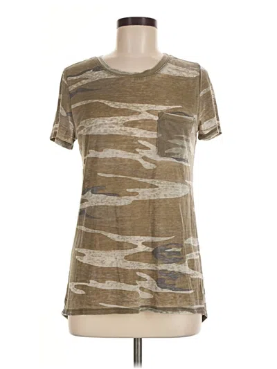 Pre-owned Zoe+liv Short Sleeve T-shirt In Tan