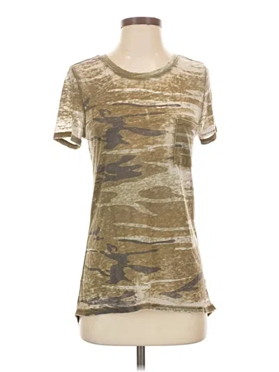 Pre-owned Zoe+liv Short Sleeve T-shirt In Tan