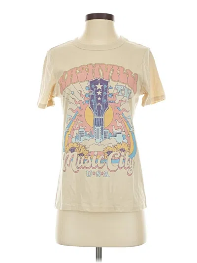 Pre-owned Zoe+liv Short Sleeve T-shirt In White