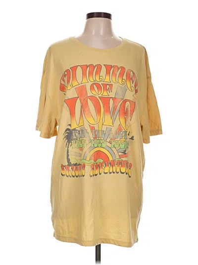 Pre-owned Zoe+liv Short Sleeve T-shirt In Yellow