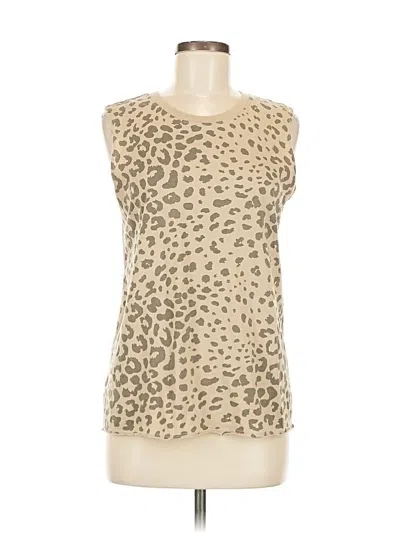Pre-owned Zoe+liv Sleeveless T-shirt In Brown