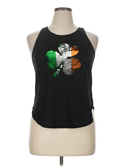 Pre-owned Zoe+liv Sleeveless T-shirt In Black