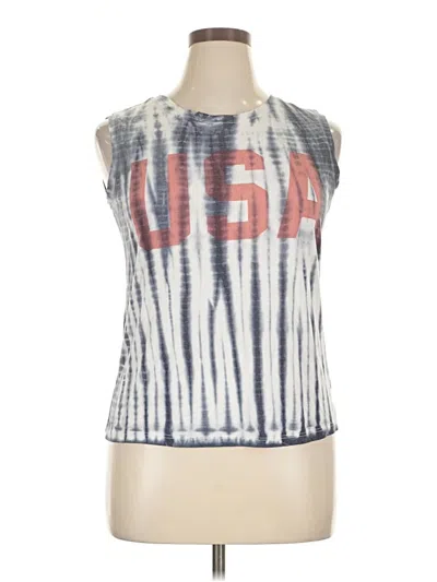 Pre-owned Zoe+liv Sleeveless T-shirt In Blue