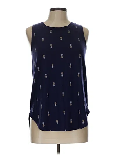 Pre-owned Zoe+liv Sleeveless T-shirt In Blue