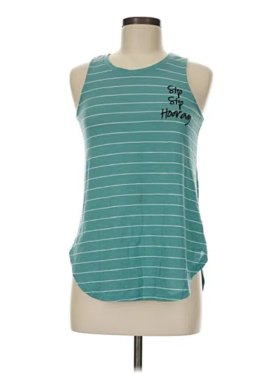 Pre-owned Zoe+liv Sleeveless T-shirt In Teal