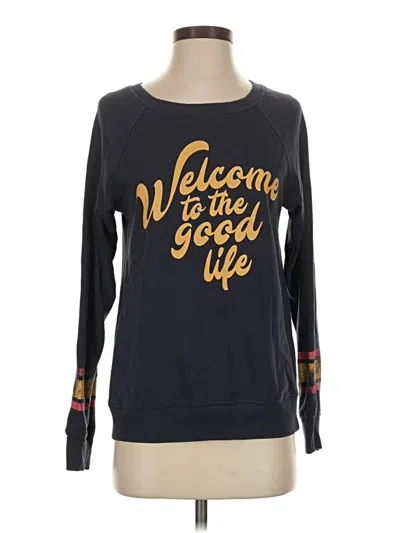 Pre-owned Zoe+liv Sweatshirt In Black