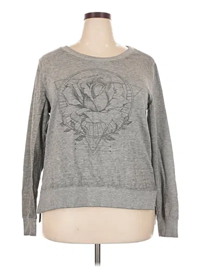 Pre-owned Zoe+liv Sweatshirt In Gray