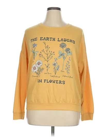 Pre-owned Zoe+liv Sweatshirt In Yellow