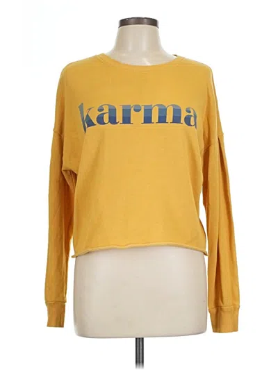 Pre-owned Zoe+liv Sweatshirt In Yellow