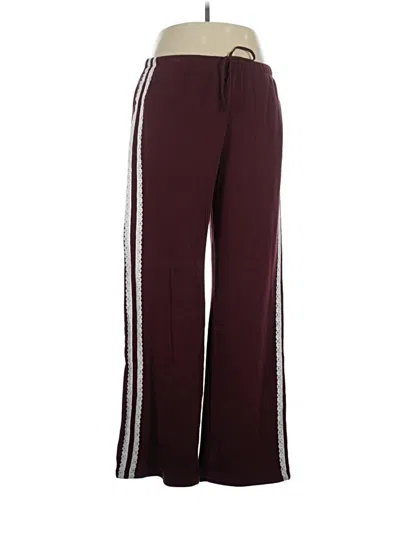 Pre-owned Zoe+liv Track Pants In Burgundy