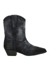 Zoe Woman Ankle Boots Charcoal Size 8 Textile Fibers