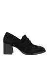 Zoe Woman Loafers Black Size 10 Leather In Black