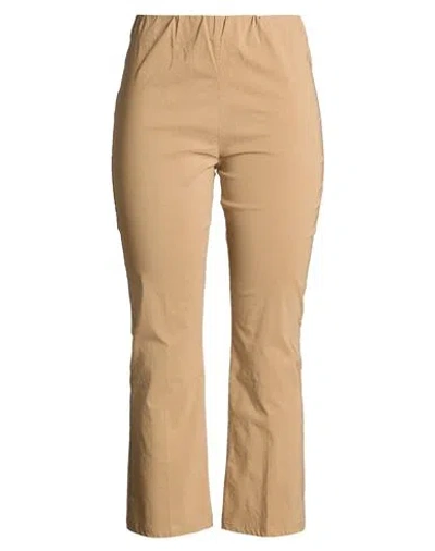 Zoe Z. O.e. Woman Pants Sand Size M Viscose, Polyamide, Elastane In Brown