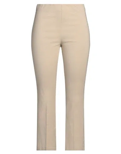 Z.o.e. Zone Of Embroidered Z. O.e. Zone Of Embroidered Woman Pants Beige Size M Viscose, Polyamide, Elastane