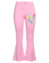 Z.o.e. Zone Of Embroidered Pants In Pink
