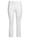 Z.o.e. Zone Of Embroidered Z. O.e. Zone Of Embroidered Woman Pants White Size M Viscose, Polyamide, Elastane In White
