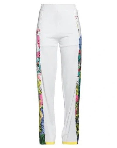 Z.o.e. Zone Of Embroidered Z. O.e. Zone Of Embroidered Woman Pants White Size S Viscose, Polyamide, Polyester, Cotton, Elastane