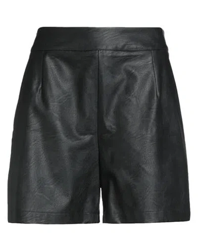 Z.o.e. Zone Of Embroidered Z. O.e. Zone Of Embroidered Woman Shorts & Bermuda Shorts Black Size S Polyurethane, Viscose