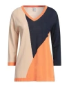 Z.o.e. Zone Of Embroidered Z. O.e. Zone Of Embroidered Woman Sweater Navy Size L Viscose, Polyamide In Navy