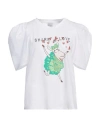 Z.o.e. Zone Of Embroidered Z. O.e. Zone Of Embroidered Woman T-shirt White Size L Cotton, Elastane, Polyester In White