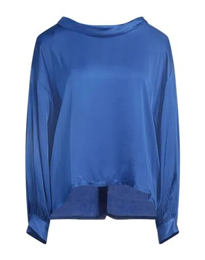 Z.o.e. Zone Of Embroidered Z. O.e. Zone Of Embroidered Woman Top Blue Size L Viscose