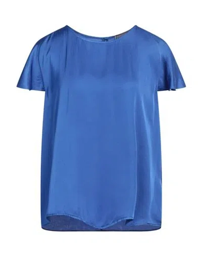 Z.o.e. Zone Of Embroidered Z. O.e. Zone Of Embroidered Woman Top Blue Size L Viscose