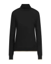 Z.o.e. Zone Of Embroidered Z. O.e. Zone Of Embroidered Woman Turtleneck Black Size S Polyester, Acrylic, Polyamide, Wool