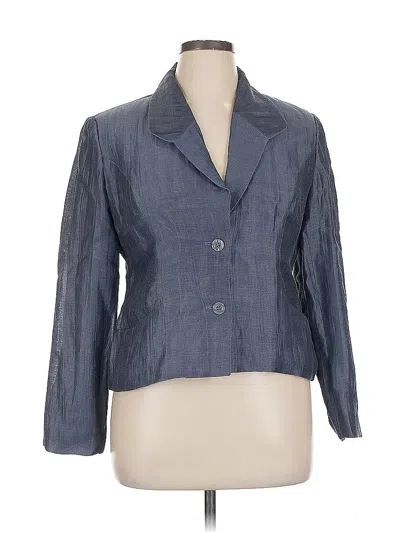 Pre-owned Zoey Blazer Jacket In Blue