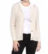 Zoey Knit Button Sweater Cardigan In Cream In White