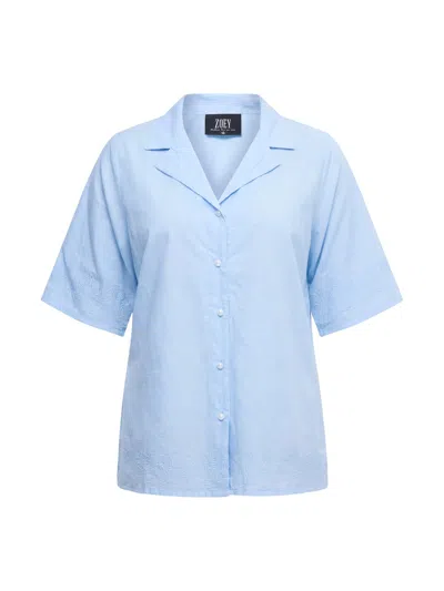 Zoey Women's Cloe Shirt - Sky Blue