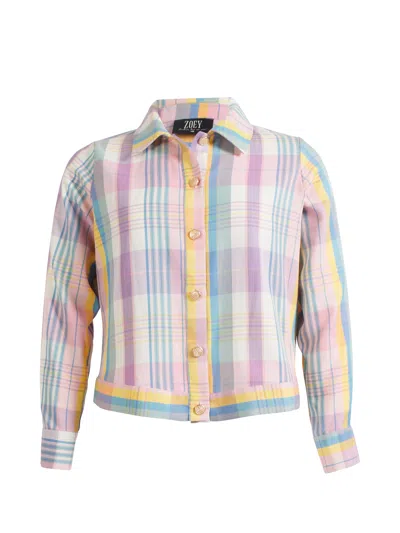 Zoey Women's Etta Jacket - Sunlight Yellow In Multi