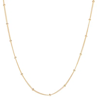 Zohreh V. Jewellery Women's 16" Stationed Bead Chain 9k Gold