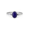 Zohreh V. Jewellery Women's Blue / Silver Lapis, Tanzanite & White Sapphire Ring Sterling Silver