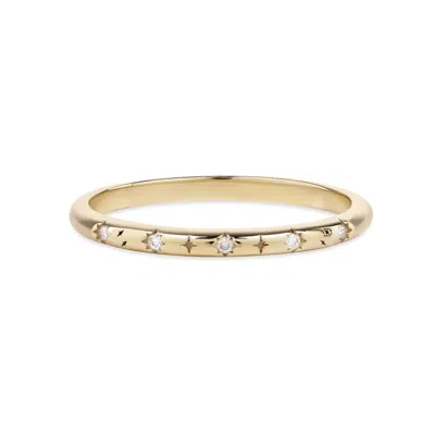 Zohreh V. Jewellery Women's Celestial Diamond Band Ring 9k Gold