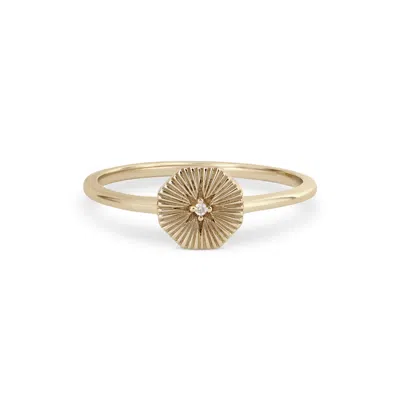 Zohreh V. Jewellery Women's Diamond Octagon Ring 9k Gold