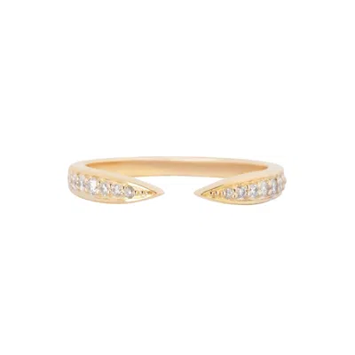 Zohreh V. Jewellery Women's Diamond Open Ring 9k-gold