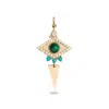 Zohreh V. Jewellery Women's Gold / Green Limited Edition Malachite Eye Pendant 9k Gold