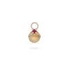Zohreh V. Jewellery Women's Gold / Red Ruby Shell Earring Charm 9k Gold