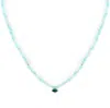 Zohreh V. Jewellery Women's Green / Blue Amazonite & Malachite Eye Beaded Necklace Sterling Silver