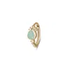 Zohreh V. Jewellery Women's Green / Blue Amazonite Boho Huggie Hoop Earring 9k Gold In Multi
